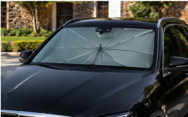 Car Windshield Sun Umbrella – UV Protection, Foldable, Universal Fit
